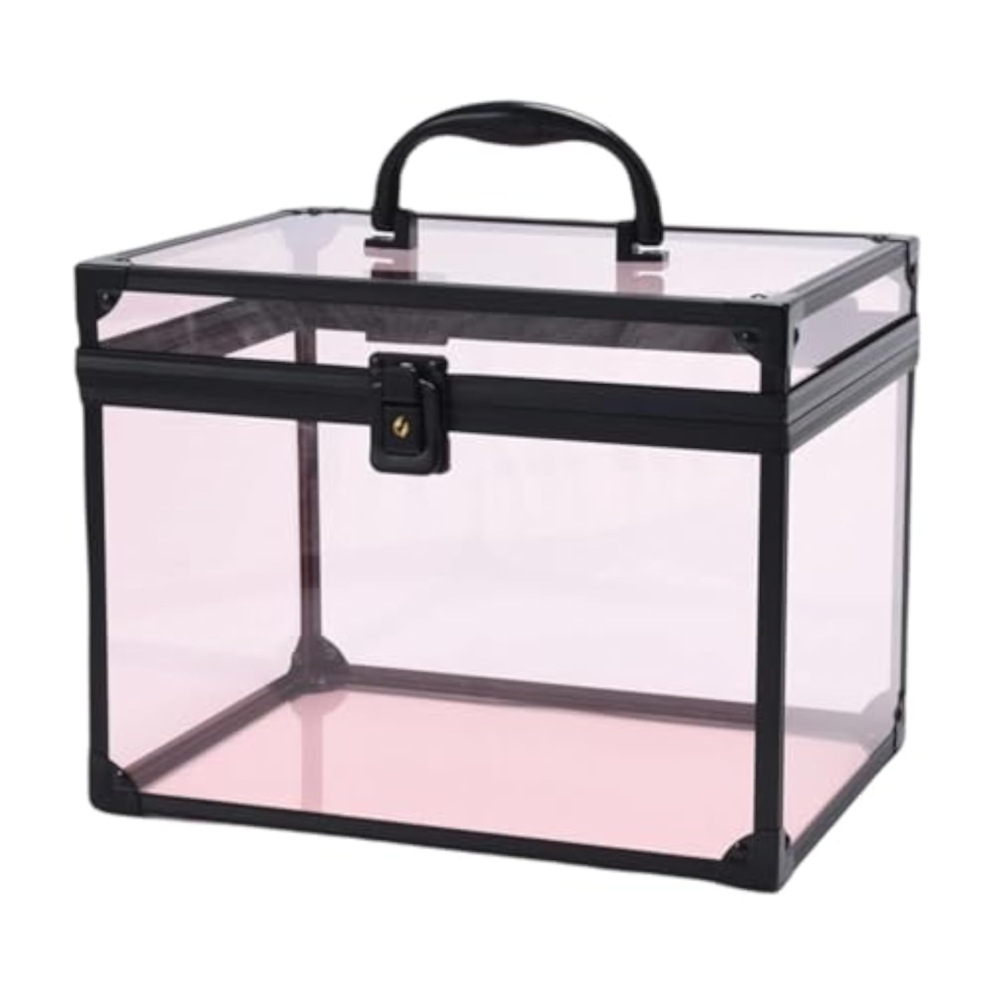 Acrylic Makeup Case Clear Crown Box for Vanity Counter